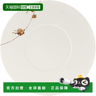 【日本直邮】NARUMI 盘子 金色植物 24cm边缘 日本制造 51696-566