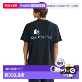 T恤 DRAWN 日本直邮Quiksilver 男士 半袖 25SUQST252005BLK 黑