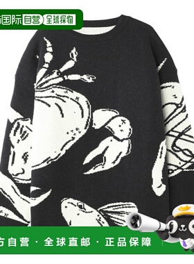 日本直邮JIL SANDER 男士黑色圆领毛衣 (j21gp0069 j14583 190)