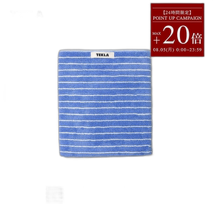 日本直邮TEKLA 毛巾 70 x 140 厘米浴巾条纹边框有机棉斯堪的纳维