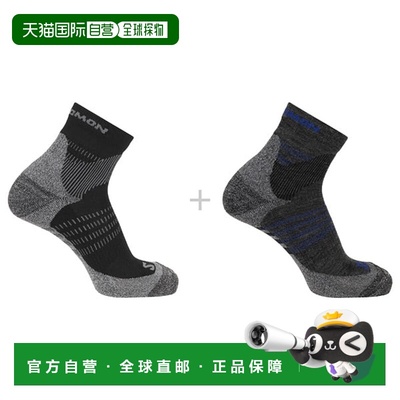 日本直邮SALOMON 埃克斯奥创 阿克塞斯 夸特2件装户外短袜萨洛蒙