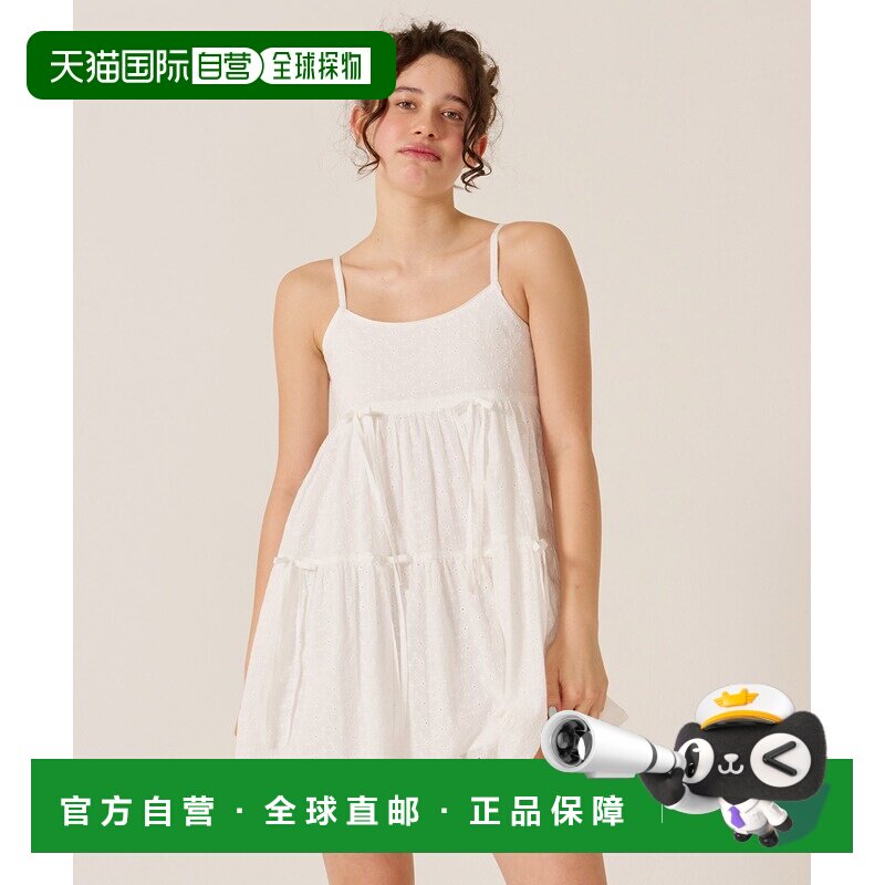 日本直邮TINA：JOJUN 女装 荷叶边蝴蝶结连衣裙 tnj3211200吊带