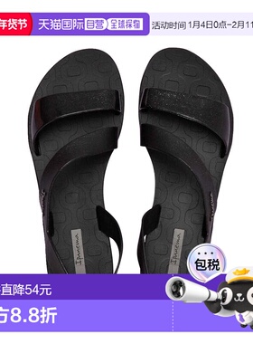 日本直邮Ipanema 女士沙滩凉鞋 平底时尚 PVC 夹趾凉鞋后带VIBE