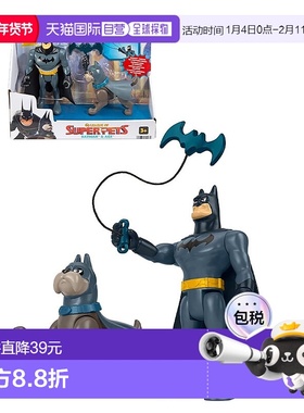 【日本直邮】美泰Mattel DC萌宠特遣队 蝙蝠侠&狗小氪 HGL03蓝色