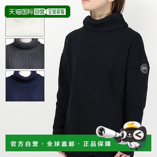 日本直邮CANADA GOOSE Williston 毛衣针织高领长袖羊毛徽标女士