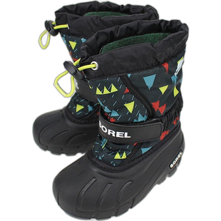 日本直邮SOREL 儿童靴子 儿童 Fleury 印花 CHIRDRENS FLURRY PRI