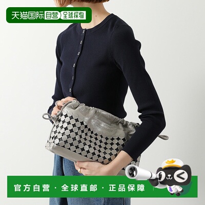 日本直邮PIERRE HARDY 双子弹手拿包 VV09B 女士皮革抽绳单肩包斜