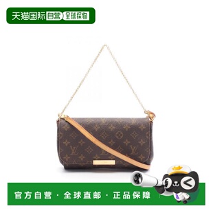 日本直邮中古LV路易威登女包B级9新Favorite MM涂层/防水帆布手提