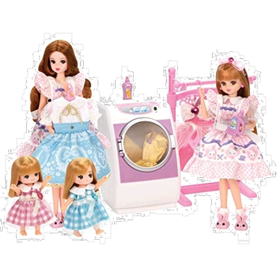 【日本直邮】takara tomy多美娃娃玩具莉卡溜溜洗衣机做工精致
