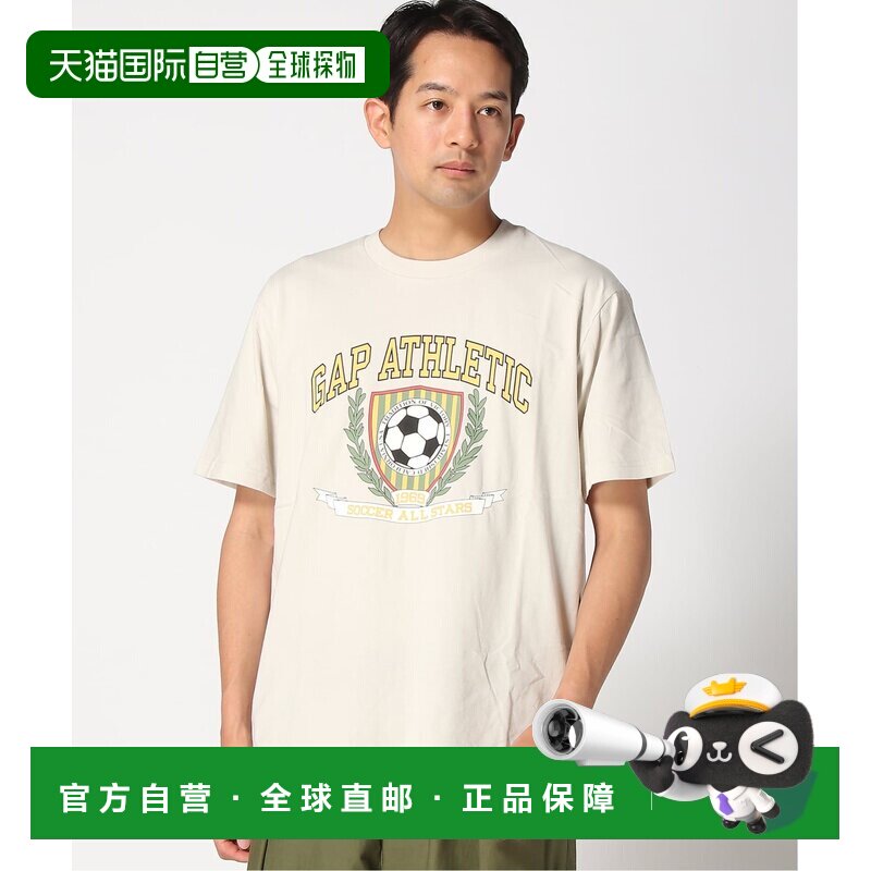 日本直邮GAP U 每日柔软舒适版型印花T恤短袖运动图片