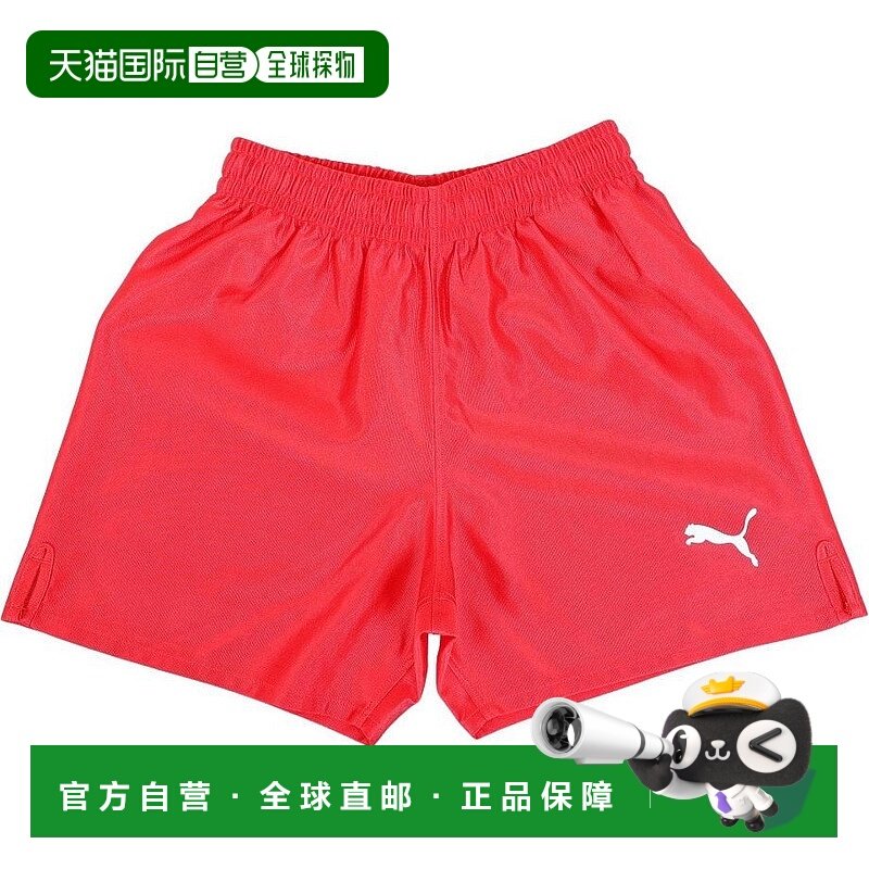 日本直邮PUMA 童装 纯色徽标印花松紧腰三分短裤 儿童款 红色,童装/婴儿装/亲子装,儿童运动裤,淘宝优惠券,粉丝福利购,淘宝优惠卷