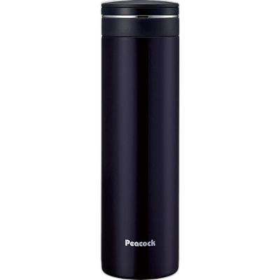 【日本直邮】The peacock孔雀 Screw Mug不锈钢水壶藏蓝0.5L AMN-