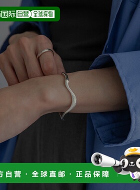 1h可退 日本直邮SMELLY so' 女士银饰 扭转线条手环 SM332NF004