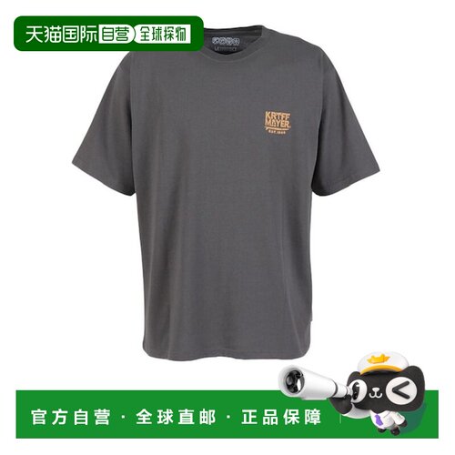 日本直邮KRIFF MAYER 防泼水T恤 扁鼻图案 短袖 2547803 17 炭灰