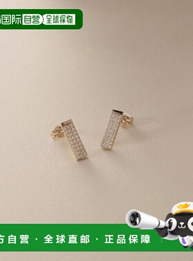 日潮跑腿COCOSHNIK K10 莫桑石密镶耳钉 405-76693礼物配饰