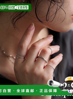 日本直邮antiqua 女士 真鍮 5枚组简约叠戴戒指套装 PJ01344