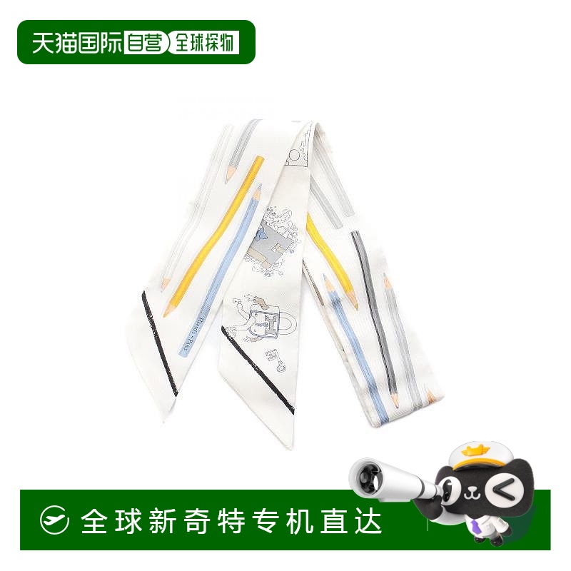 1h可退 日本直邮中古Hermes爱马仕女S级99新Twilly小丝巾丝绸围巾