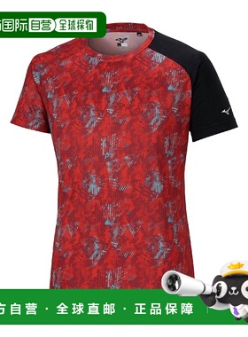 日本直邮MIZUNO 棒球图形T恤 12JACT57美津浓