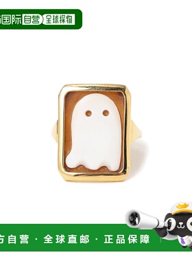 1h可退 日本直邮ALIITA 女士 独特幽灵造型 手工贝壳浮雕戒指 644