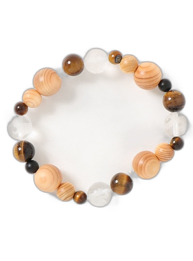 1h可退 日本直邮岩座 IWAKURA 男士四神桧天然石虎眼石手链 2CLZ9