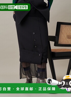 1h可退 日本直邮UN3D. 女士2WAY透明感层叠半身裙 522520800101