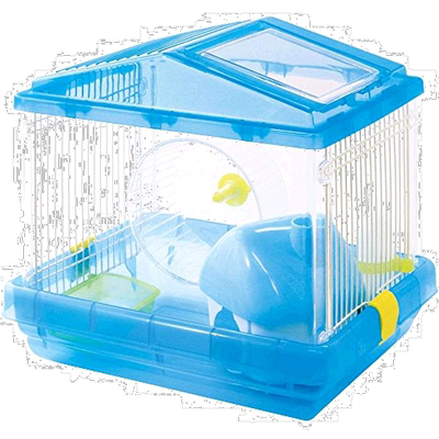 【日本直邮】爱丽思欧雅玛IrisOhyama仓鼠笼1层宽敞型透明蓝色
