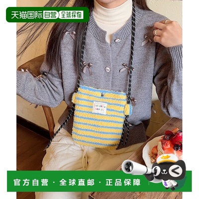 1h可退 日本直邮florge 男女同款 多花色仿毛绒迷你斜挎包 半拉链