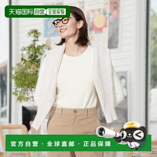 日潮跑腿UNIQLO优衣库 女款暖 HEATTECH 圆领 T 恤 01 OFF WHITE