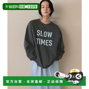 1h可退 日本直邮LOWRYS FARM 女装 USA罗纹圆领卫衣 577232