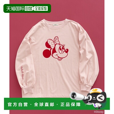 1h可退 日本直邮earth music&ecology女士纯棉米奇朋友系列长袖T