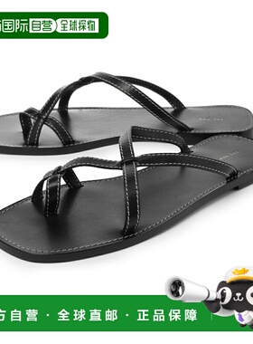 日本直邮THE ROW LINK 女士黑色凉鞋（f1455 sbf10 blk）