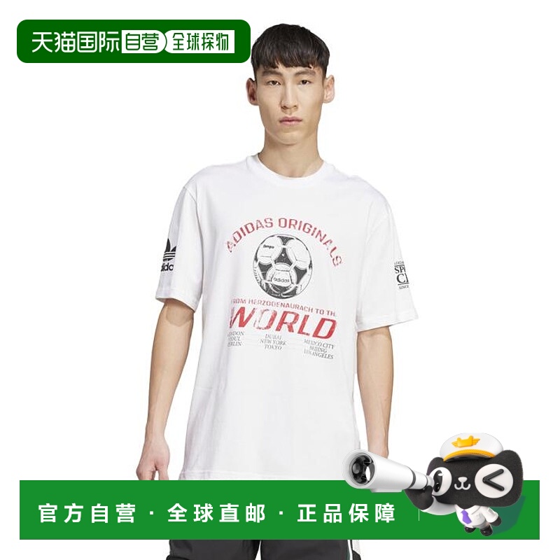 日本直邮adidas M 90s FTBL 短袖T恤 JX3065 短袖T恤