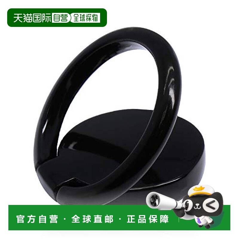 【日本直邮】elecom宜丽客3C数码配件手机防摔环扣黑色做工精致