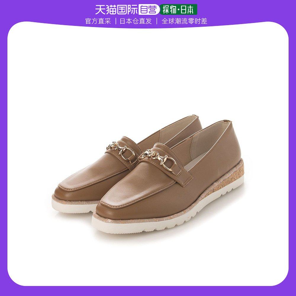 【日本直邮】jelly beans 白色鞋底乐福鞋 214 6285(驼色)