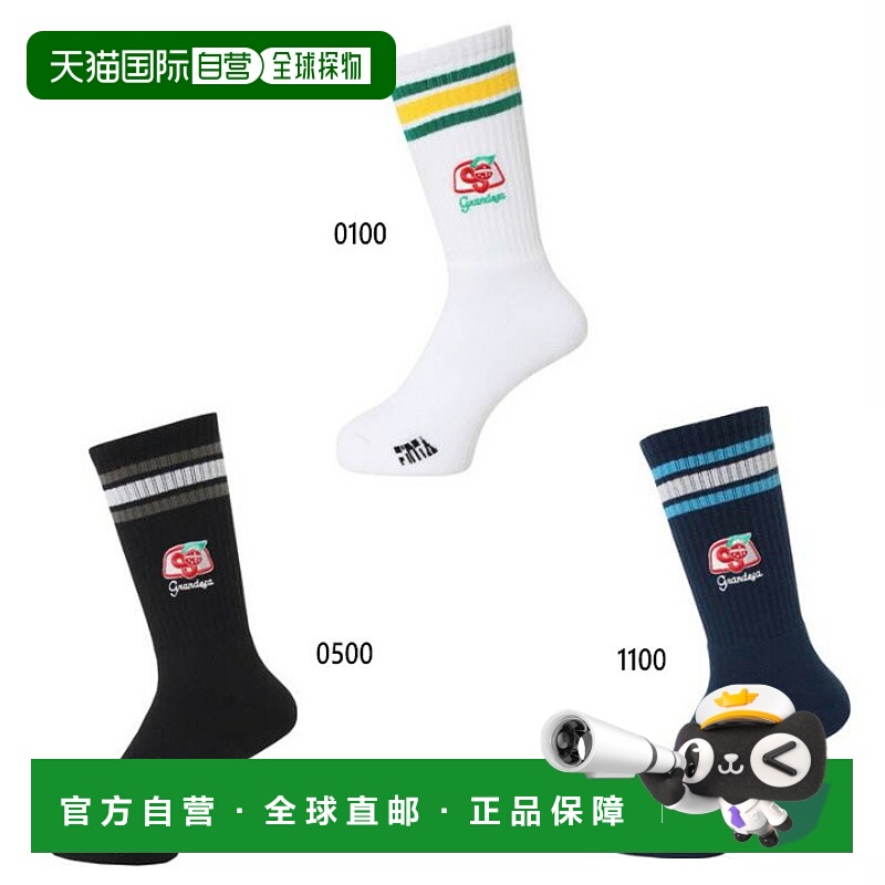日本直邮FINTA 男士条纹中长袜足球短袜FINTA FT4360