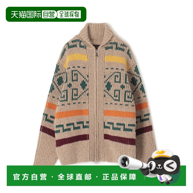 1h可退 日本直邮TOMORROWLAND 男士别注PENDLETON羊绒开襟针织衫