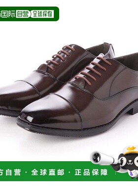 【日本直邮】Gino Zeeno 商务鞋男宽3EEE系带直筒尖内羽男鞋D皮鞋
