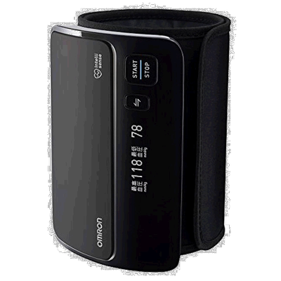 【日本直邮】Omron欧姆龙上臂式血压计测量精准耐用黑色HEM-7600T