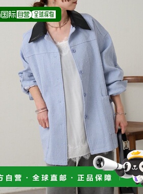 日本直邮Omekashi 女装 仿皮领可拆卸工装外套 OMS1061107A0006