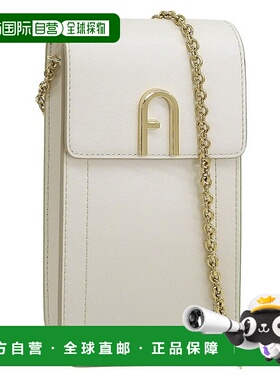 日本直邮Furla 包女士单肩包皮革白色 FLOW VERTICAL 斜挎包 WE00