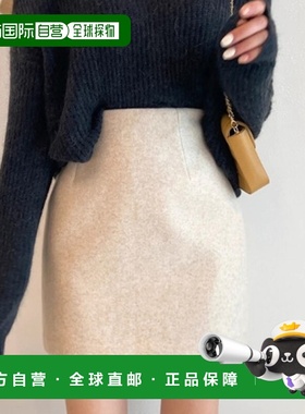 日本直邮deux amour 女装 高腰A字迷你裙 修身显腿长百搭款 14720