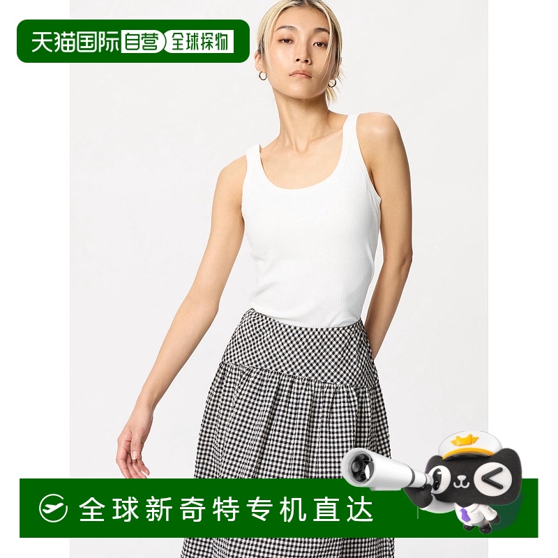 日潮跑腿UNIQLO优衣库 女款AIRism 棉质文胸背心 00 WHITE XS 473