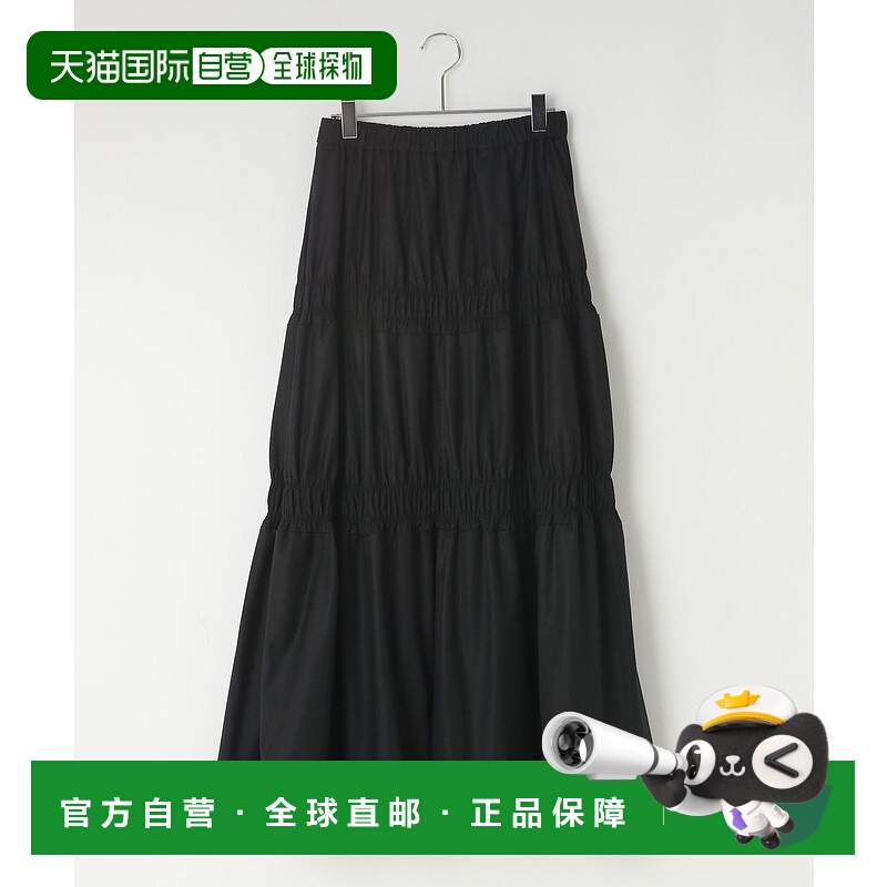 1h可退 日本直邮LOWRYS FARM 女士荷叶边弹性腰围中长裙 326200