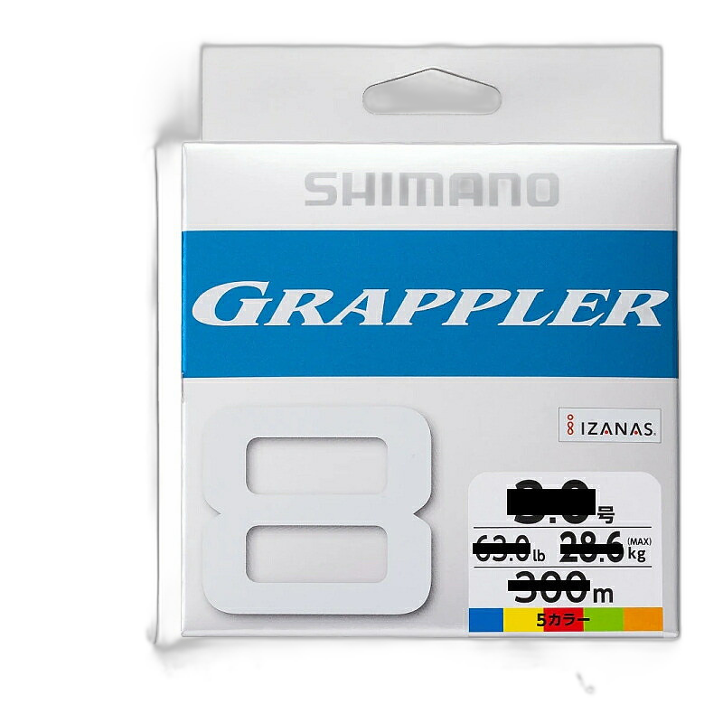 日本直邮禧玛诺 Grappler 8 PE 200m 3 号 10m x 5 色 LD-A61U