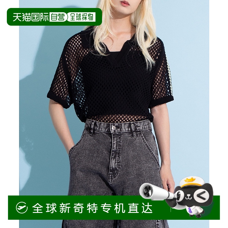 1h可退 日本直邮PUNYUS 男女同款 2线条网眼设计透气T恤 夏季叠穿