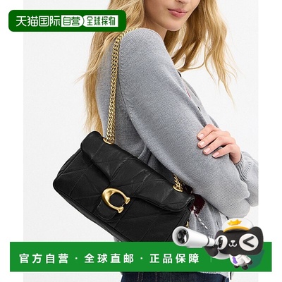 1h可退 日本直邮COACH 蔻驰 女士 羊皮绗缝 Tabby 单肩包 C字扣设