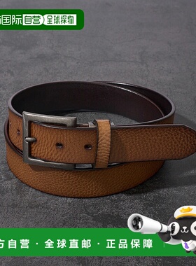 1h可退 日本直邮TETE HOMME 男女同款 35mm全牛皮宽版腰带 时尚百