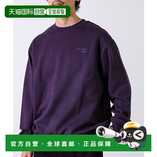 1h可退 日本直邮GLOSTER男装柔软触感加绒圆领卫衣 简约LOGO设计