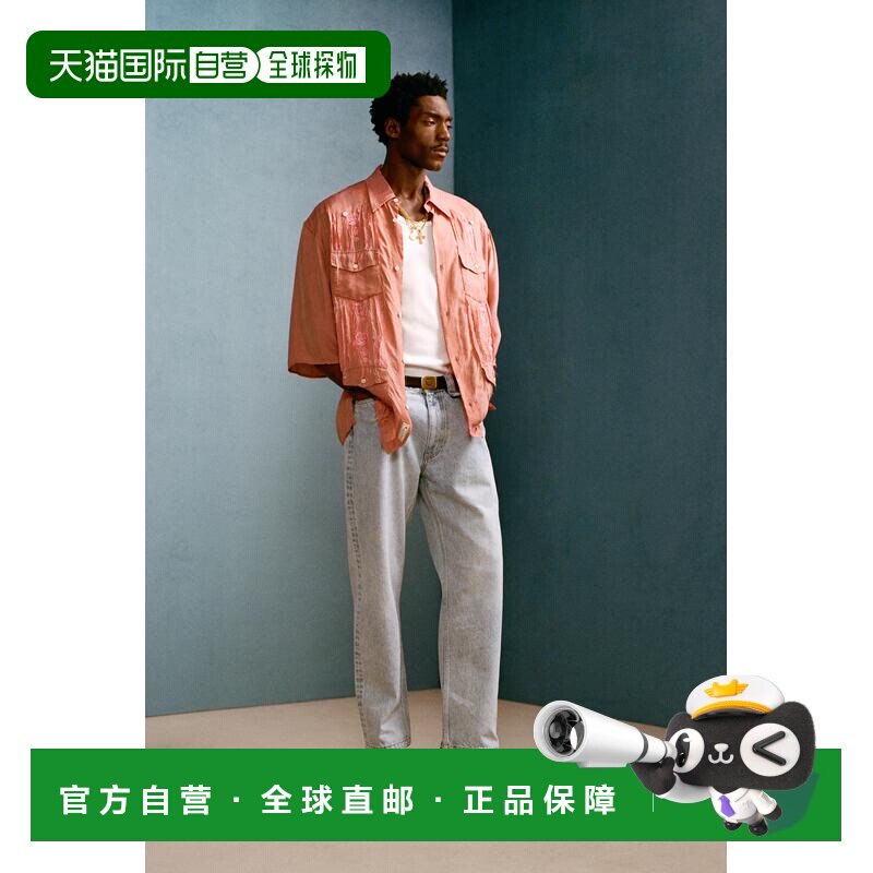 日本直邮Zara铜氨丝刺绣衬衫 WILLY CHAVARRIA Zara X短袖