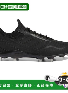 日本直邮adidas 男士棒球钉鞋 金具系带款 5T H05612 黑色